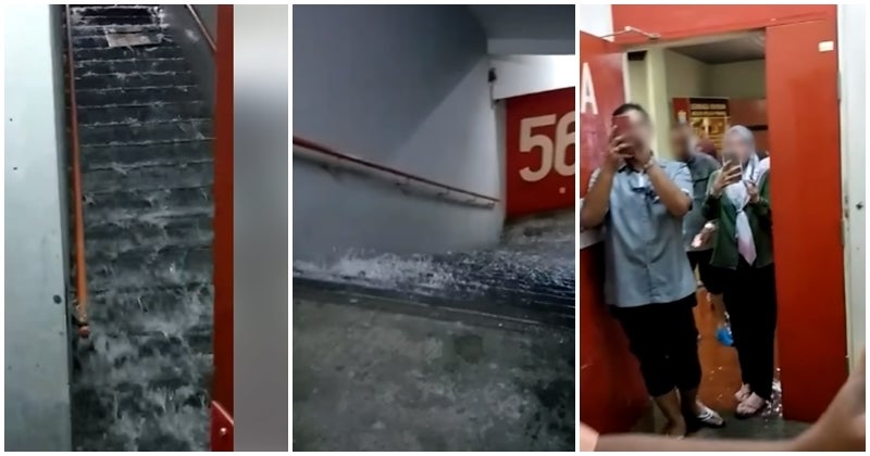 Komtar Has New Makeshift Waterfall, After One Of Its Floors Suffered Water Leakage - World Of Buzz 1
