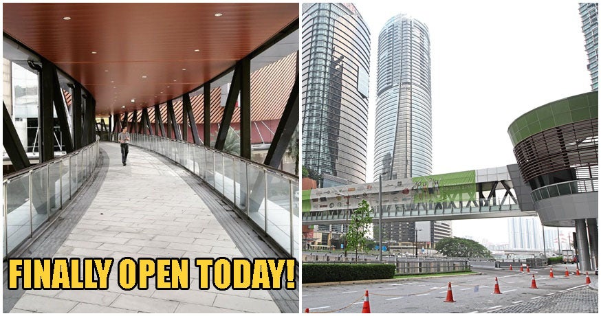 Long-Awaited Link Bridge From The Gardens Mall To Abdullak Hukum Lrt Is Finally Open! - World Of Buzz
