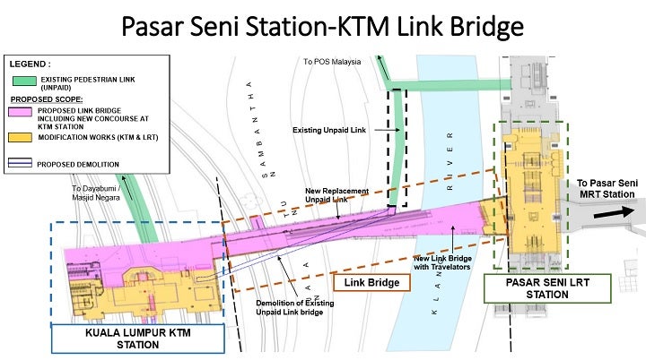 LRT & KTM Users Don't Have To Go KL Sentral Anymore With This New Pasar Seni Link Bridge! - WORLD OF BUZZ 3