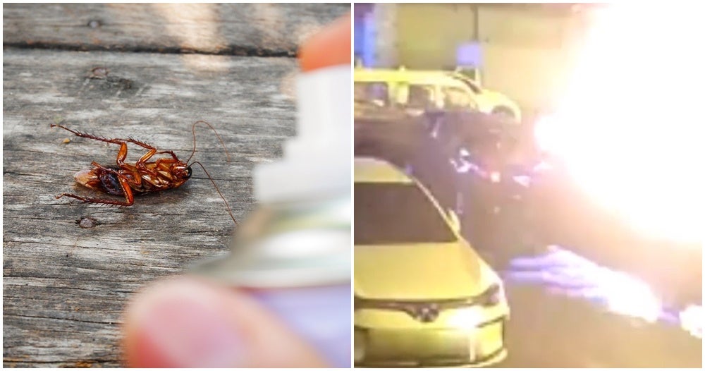Man Tries To Kill Cockroach In His Kitchen Using Fire &Amp; Insecticide, Ends Up Setting 3 Cars On Fire - World Of Buzz 5
