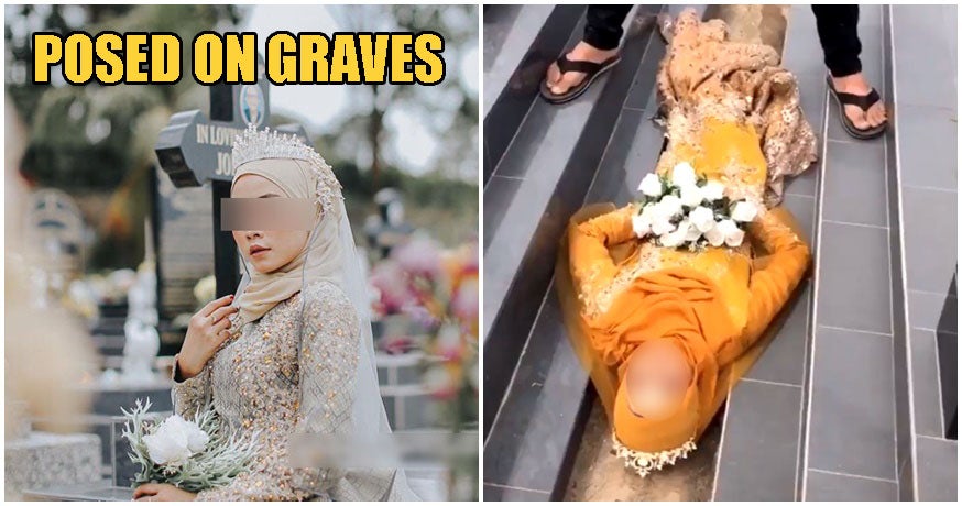 M'sian Woman Gets Public Backlash After Having Bridal Photoshoot In Christian Cemetery - WORLD OF BUZZ 3