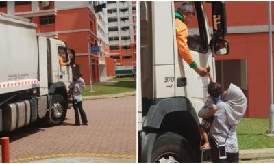 Mum Encourages Child To Give Chocolates To Utilities Truck Driver, Faith In Humanity Restored! - World Of Buzz