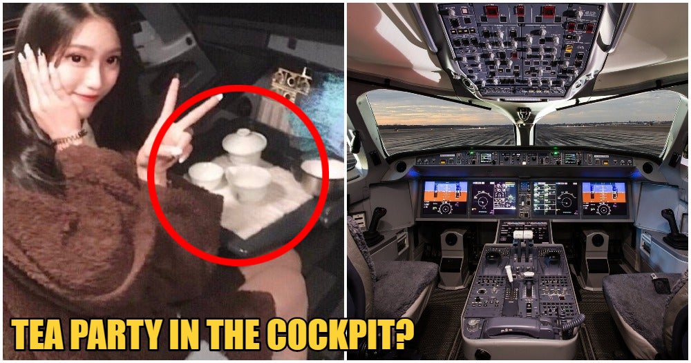 Pilot Banned For Life After Allowing Pretty Female Passenger To &Quot;Yumcha&Quot; In Cockpit - World Of Buzz 2