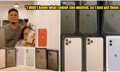 M'Sian Man Surprises Wife With Not One, Not Two But Nine Iphones So She Can Pick Her Favourite - World Of Buzz