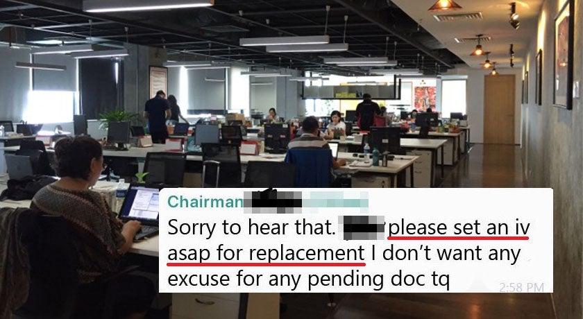 please find replacement asap msian boss cold response to employees death angers netizens world of buzz 1
