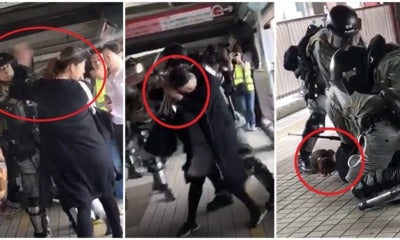 Policemen Pepper Spray Pregnant Lady Twice, Brutally Wrestle Her To The Ground After Argument - World Of Buzz 1