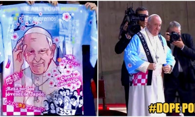 Pope Wears Cool Traditional Japanese Coat With An Anime Illustration Of Himself To Invoke Unity With Japan - World Of Buzz