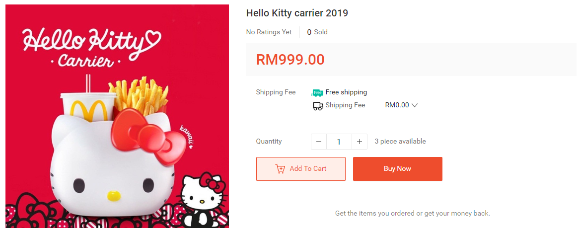 Scalpers in M'sia Are Selling the McDonald's Hello Kitty Carrier Online for Prices Up to RM3,000 - WORLD OF BUZZ 5