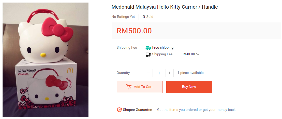 Scalpers in M'sia Are Selling the McDonald's Hello Kitty Carrier Online for Prices Up to RM3,000 - WORLD OF BUZZ 8