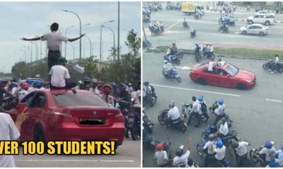 Spm Students Drive Bmw &Amp; Ride Motorbikes Recklessly In Melaka To Celebrate End Of Exams - World Of Buzz
