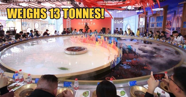 the worlds largest hotpot can hold 2000kg seasoning fit 56 people at the same time world of buzz 4 1