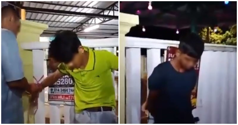 Thieves Get The Lesson Of Their Lives, Being Tied To And Interrogated By Kampong Folk For Stealing Mosque Funds - WORLD OF BUZZ 3