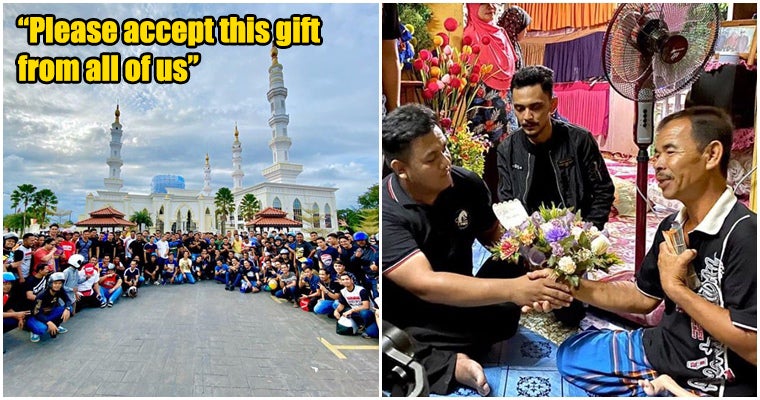 Thousands Of Mat Rempit In Kelantan Collectively Donated 25K To Single Father Of 3 Oku Children - World Of Buzz