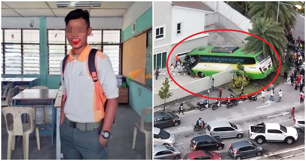 Video: 16yo Penang Delivery Rider Dies After A Tourist Bus Uncontrollably Rams Into Him In Horrific Crash - WORLD OF BUZZ 2
