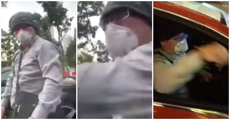 Watch: Singaporean Taxi Driver Goes Berserk At Another Road User - World Of Buzz