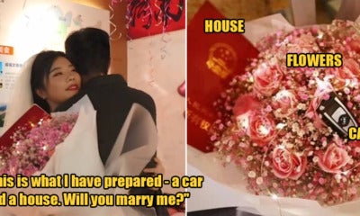 24Yo Woman Proposes To Bf With A Car, A House &Amp; Flowers On Their One-Year Anniversary - World Of Buzz