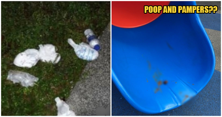 Parents Littered Diapers All Over Newly Opened Taman Tasik Titiwangsa, Left Poop All Over Slides - World Of Buzz