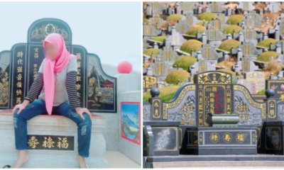 Girl Get Tired Of Her Usual Poses &Amp; Backdrops, Takes Photo Of Herself Sitting On A Chinese Grave - World Of Buzz