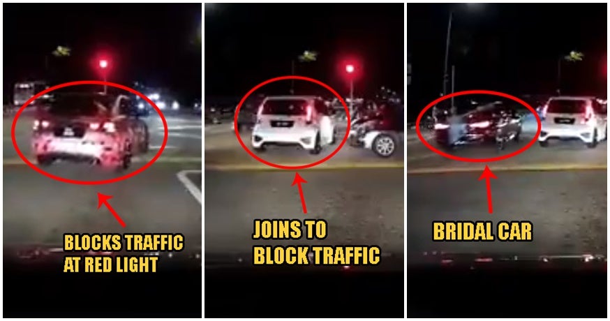 Video: M'sian Wedding Convoy Blocks Traffic At Inters - WORLD OF BUZZ