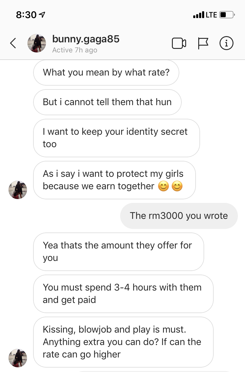 A Sugar Daddy Agent Messaged Me on Instagram and Said I Could Earn RM40,000 A Month - WORLD OF BUZZ 1