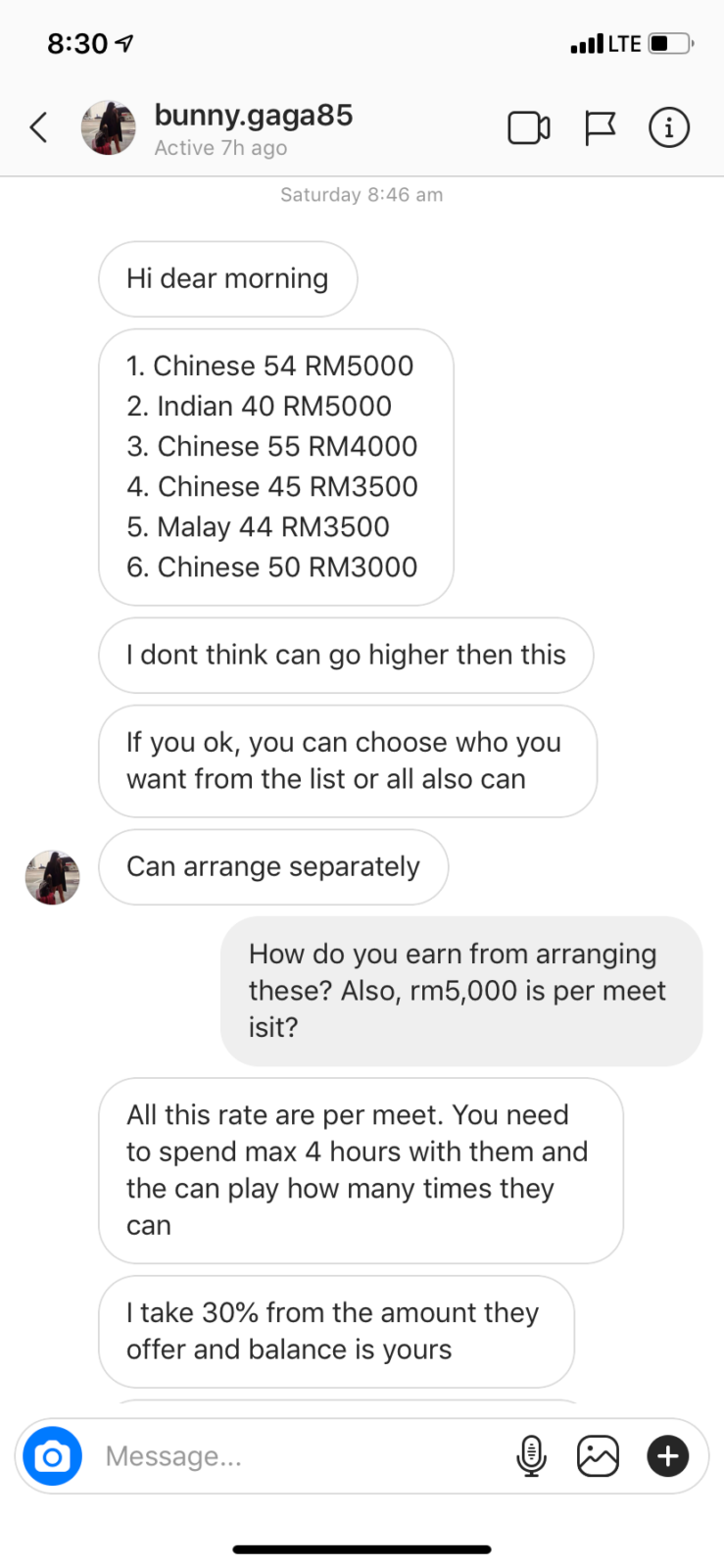 A Sugar Daddy Agent Messaged Me on Instagram and Said I Could Earn RM40,000 A Month - WORLD OF BUZZ 6