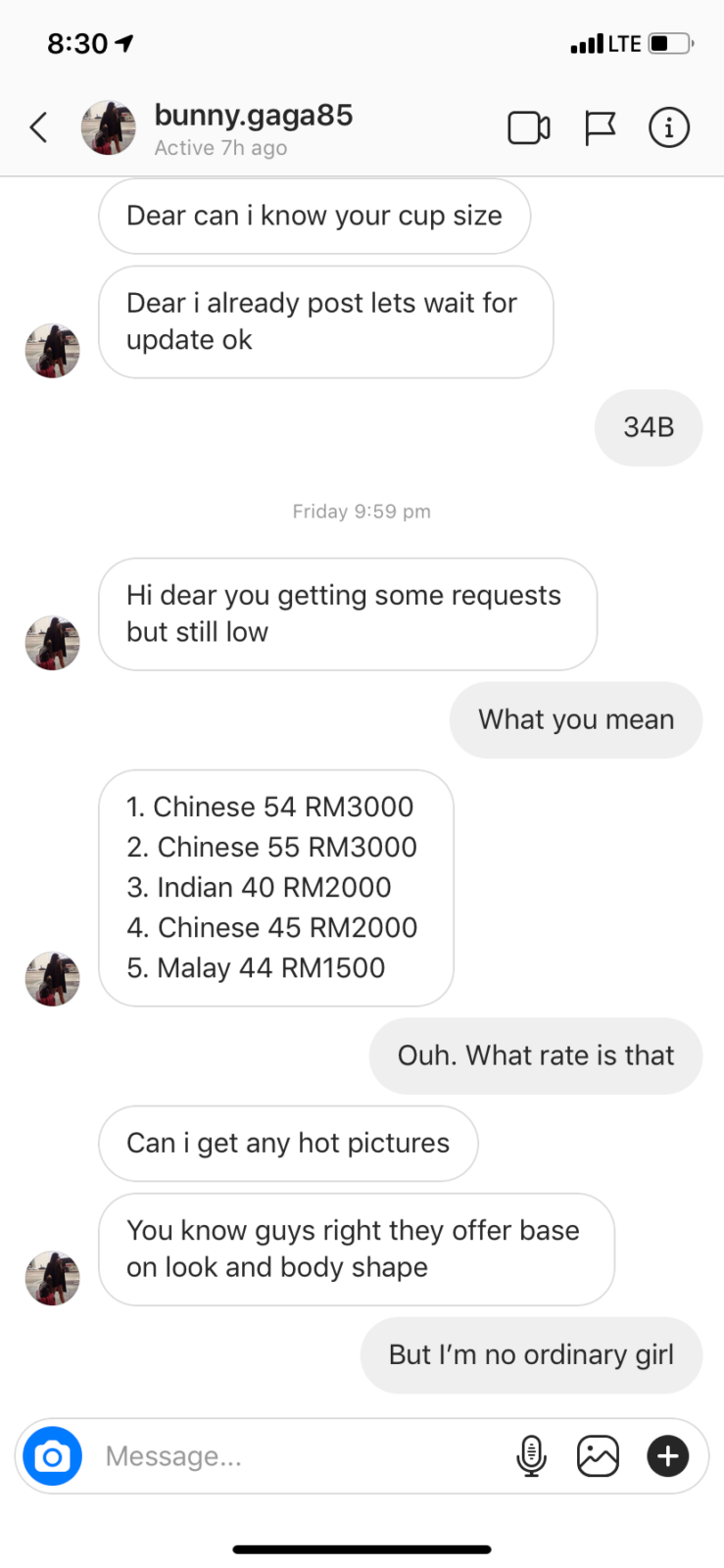 A Sugar Daddy Agent Messaged Me on Instagram and Said I Could Earn RM40,000 A Month - WORLD OF BUZZ 7