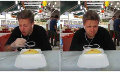 Angmoh Guy Tries Durian For The First Time, Cries Because He Cannot Handle The 'Odour' - World Of Buzz
