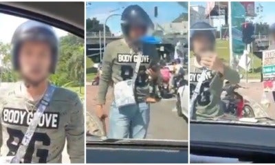 Angry Biker Smashes The Window Of A Van In A Road Rage Incident At Greenwood, Gombak - World Of Buzz 3