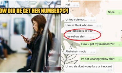 Creepy Guy Texts M'Sian Girl After Sitting Next To Her On Train, But She Didn'T Share Her Number - World Of Buzz