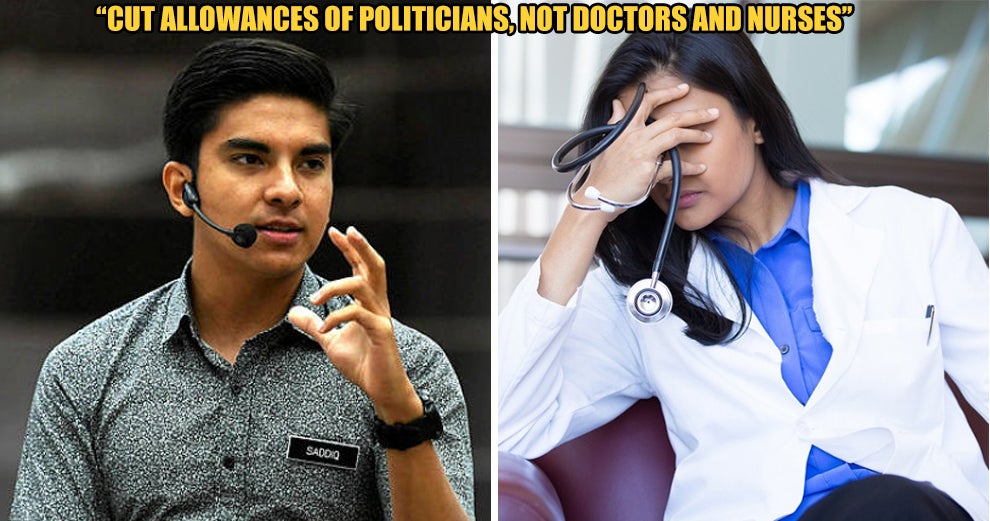 Cut Minister'S Allowance, Not Nurses And Doctors - Syed Saddiq - World Of Buzz 4