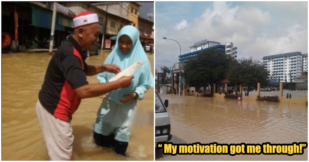 Determined M'Sian Girl Obtains 10A'S For Pt3 Exams After Braving Through Heavy Floods - World Of Buzz