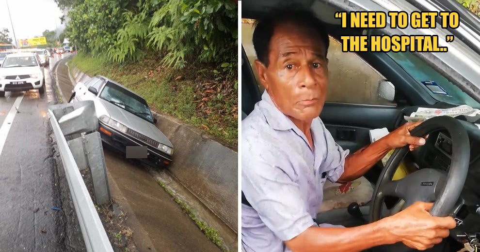 Heartbreaking Video Shows Elderly Perak Man Suffering Anxiety Attack On The Way To Visit His Dying Wife - World Of Buzz 3
