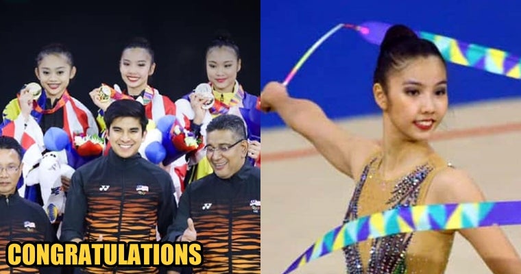 Malaysia Team Wins First Three Golds in Rhythmic Gymnastics at SEA Games 2019! - WORLD OF BUZZ 5