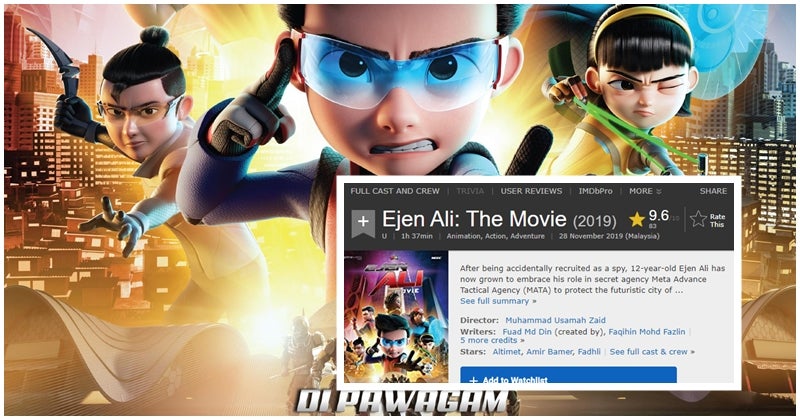 Malaysia's Ejen Ali Movie Gets An Astonishing 9.5 Rating On IMDb Review! - WORLD OF BUZZ