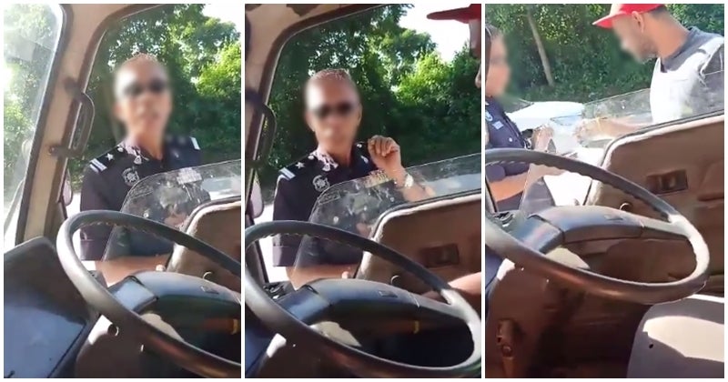 Man Driving Without A License Gets Pulled Over By Police, Wife Got Angry And Makes Wild Claims Instead! - World Of Buzz 2
