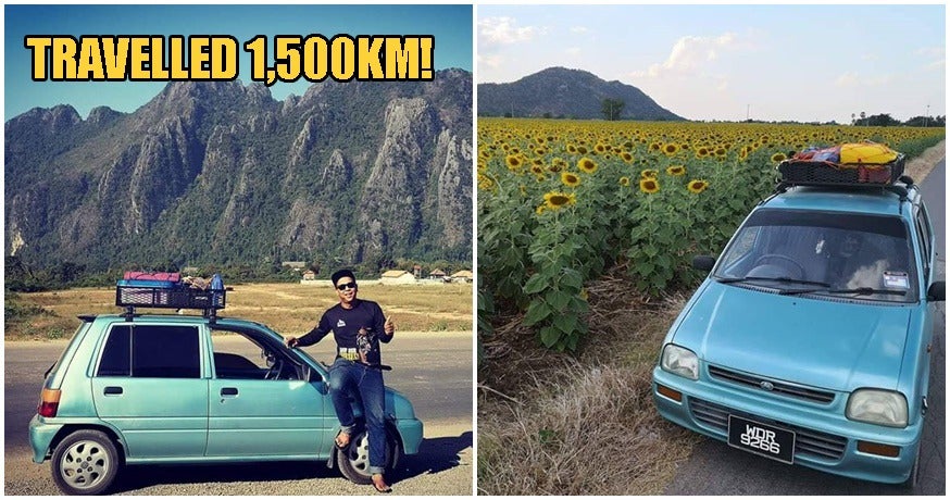 M'Sian Goes On Incredible 1,500Km Roadtrip Driving A Kancil He Bought For Only Rm1,500! - World Of Buzz 1
