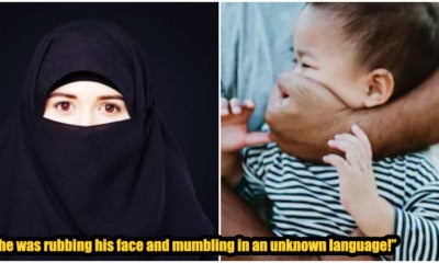 M'Sian Man Shared How Creepy Woman Dressed In Black From Head To Toe Tried To Kidnap Their Baby Son - World Of Buzz