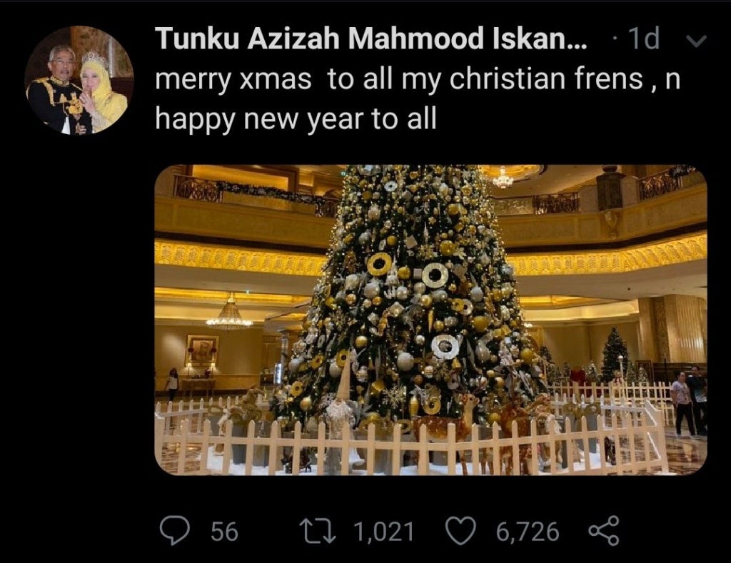 M'sian Netizen Wrongfully Calls Out Raja Permaisuri Agong For Wishing Christians A Merry Christmas - WORLD OF BUZZ 2