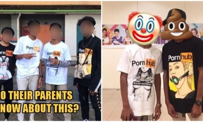 M'Sian Teenagers Are Now Wearing Obscene Pornhub Shirts As A New Fashion Trend - World Of Buzz