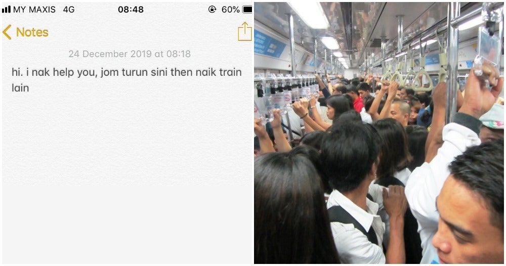 M'sian Woman Was Sexually Harassed In LRT, Woman Steps In & Helps Her Escape - WORLD OF BUZZ 1