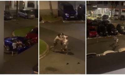 Must Watch: Three Men Involved In A Car Park Scuffle In Singapore Parking Lot Goes Viral On Social Media - World Of Buzz