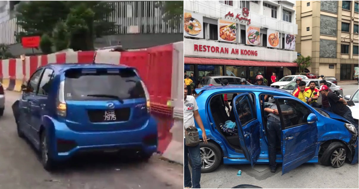 Myvi Rams Into Several Cars In Jalan Pudu Trying To Escape After Allegedly Robbing Oku - World Of Buzz 4