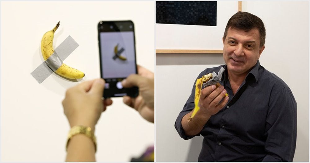 RM500k Art Installation Is a Banana Taped To The Wall, Eaten By Hungry