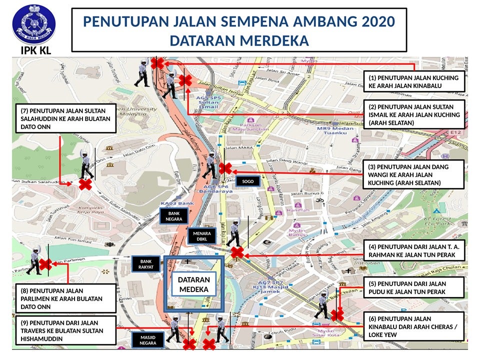 Starting 8pm Today, These Main Roads In KL Will Be Closed For New Years Celebrations - WORLD OF BUZZ