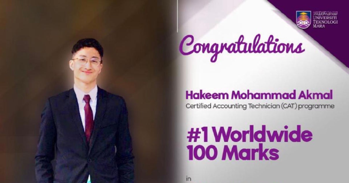 Uitm Accounting Student Scores 100% And Becomes World No 1 - World Of Buzz 1