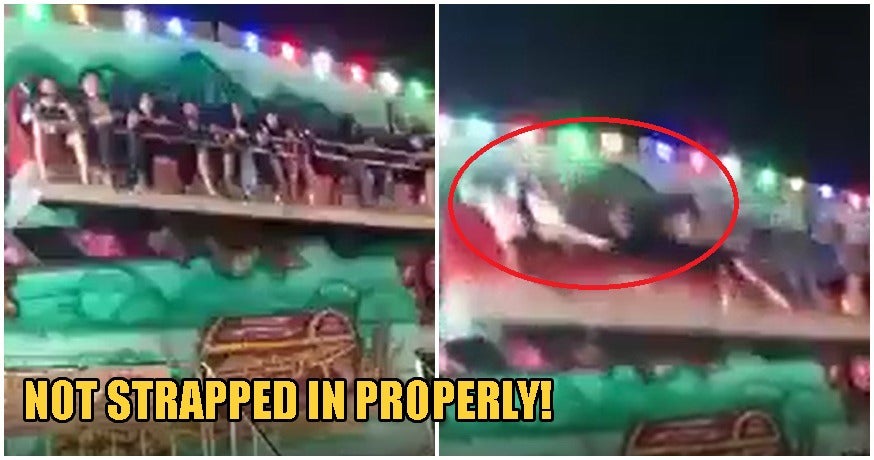 Video: Amusement Ride Passengers Get Violently Flung Out When Safety Harness Fails - World Of Buzz