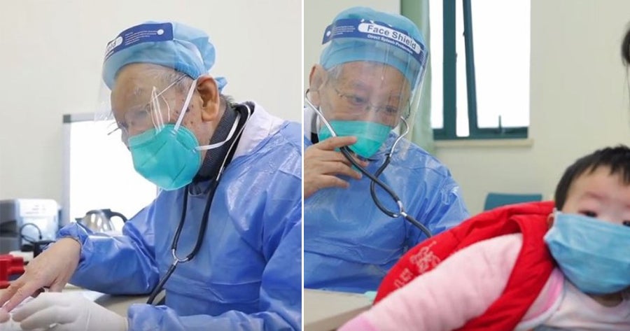 86Yo Retired Doctor In Wheelchair Insists On Helping Patients Amidst Wuhan Virus Outbreak - World Of Buzz 2