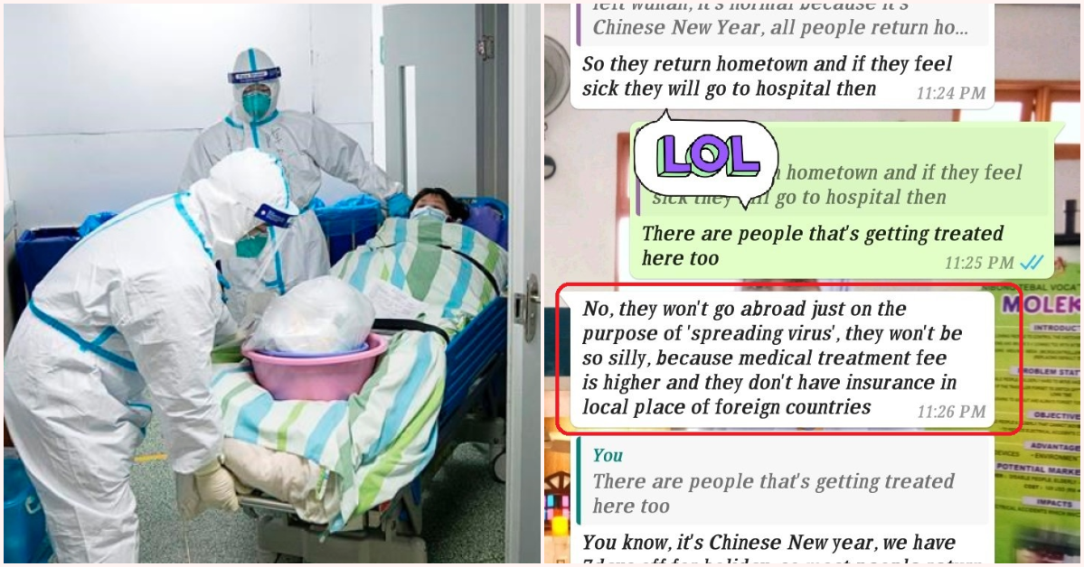 M'sian Girl's Conversation With Friend in China Addresses Rumours About Coronavirus - WORLD OF BUZZ