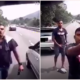 Watch: Car Blocking Emergency Lane For Car Gets Threatened With Steering Lock - World Of Buzz