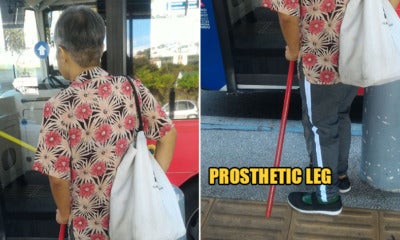 Old M'Sian Woman Ith Prosthetic Leg Was Treated Poorly By Bus Driver &Amp; Toilet Cleaner - World Of Buzz